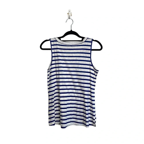Maurices NWT 24/7 White & Blue Striped Flecked Forever Tank Top Medium Women’s - Picture 6 of 11